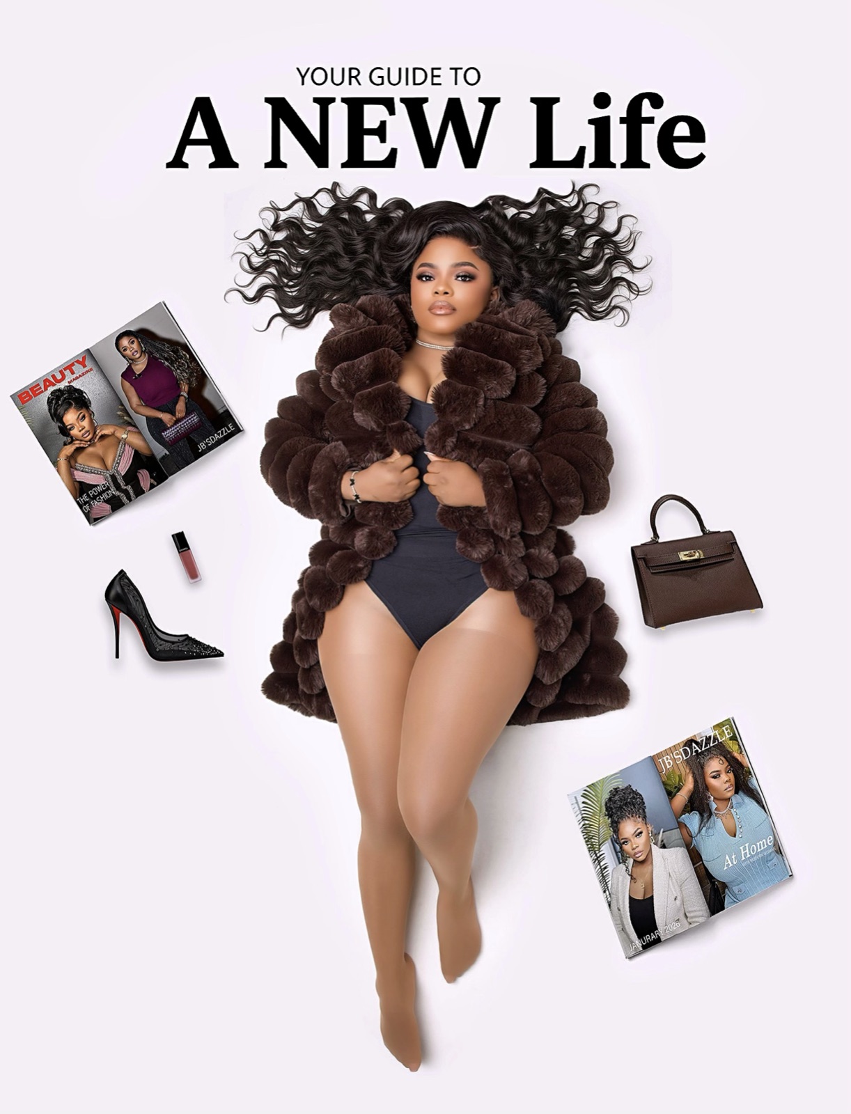 Editorial brand layout, A New Life